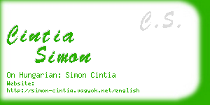 cintia simon business card